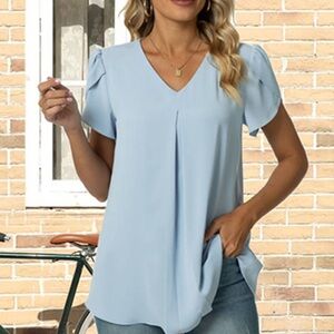 Anyally Women's Plus Size Summer Tunic Top